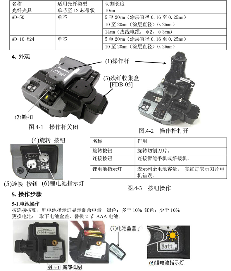 日本藤仓ct50智能光纤切割刀